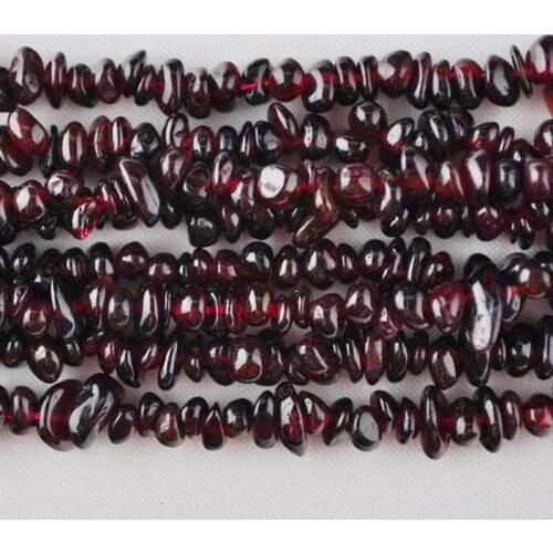 Garnet Chip Loose Beads Strand 32 Inch Jewelry For Woman Gift Making E024
