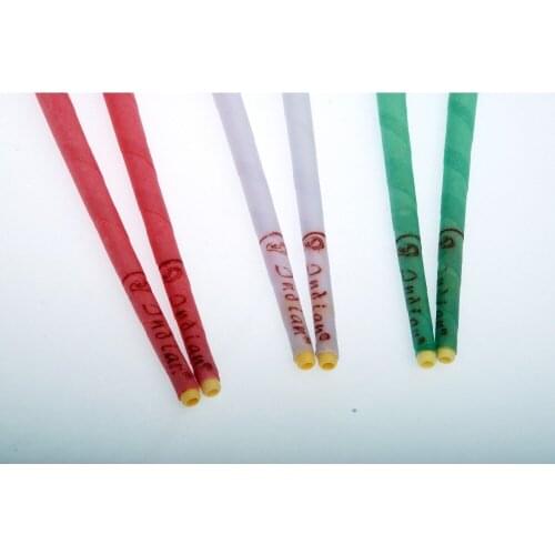 102pcs/lot indian ear wax candles without burning smoke,ear waxing candle,best quality,mixed flavor,+protective disc,CE approval