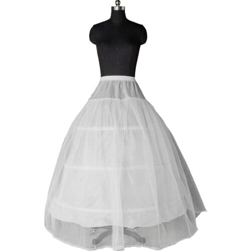 Jiayigong Hot Selling 3 Hoop Ball Gown Petticoat Wedding Dress Underskirt White Color In Stock