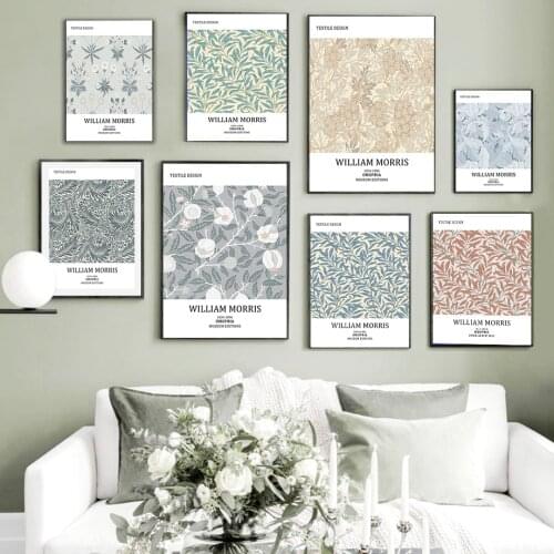 Canvas Painting William Morris The Victoria and Albert Museum Exhibition Wall Art Hd Posters and Prints Living Room Decoration