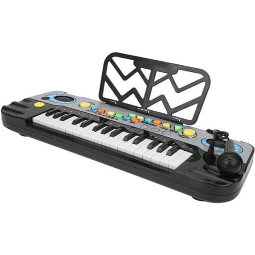 32-Key Piano Keyboard Toy with Microphone Educational Electronic Organ Keyboard Children Kid Keyboard Musical Toy Early Learning