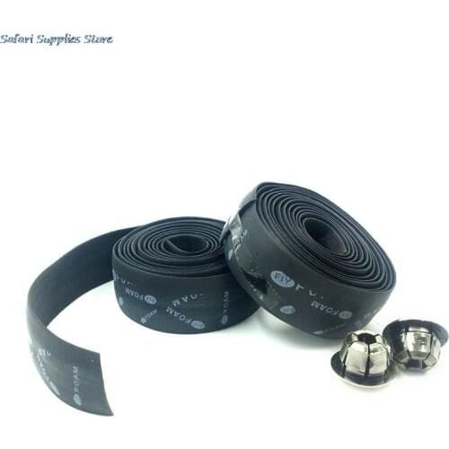 Road Bike Bar Tape Toughness Vibration Damping Anti-Vibration Bent Handlebar Bar Tape Handle belt Wrap+2 Bar Plugs