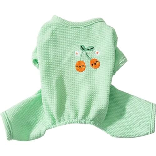 Pet Dogs Fruit Printing Jumpsuits Chihuahua Summer Pets Pajamas Clothes Suit for Small Yorkie Cats Dog Costume Puppy Clothing