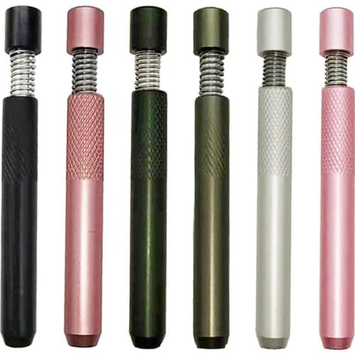 Metal Cigarette Smoking Pipe One Hitter Cigarette Dugout Pipes Tobacco Herb Cigarette Pipe Holder Smoking Accessories