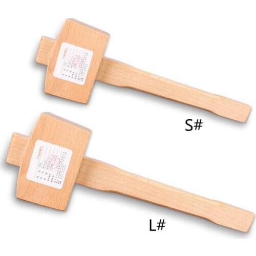 Solid Beech Hammer Carpenter Wood Carving Mallet Smooth Surface Woodworking