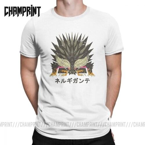Men T-Shirt Monster Hunter World Nergigante Kanji Icon Creative Cotton Tees Short Sleeve T Shirt Clothes Graphic Plus Size