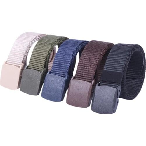 Nylon Men Belt Casual Couple Canvas Belt Men Outdoor Belt Wholesale 5 Colors