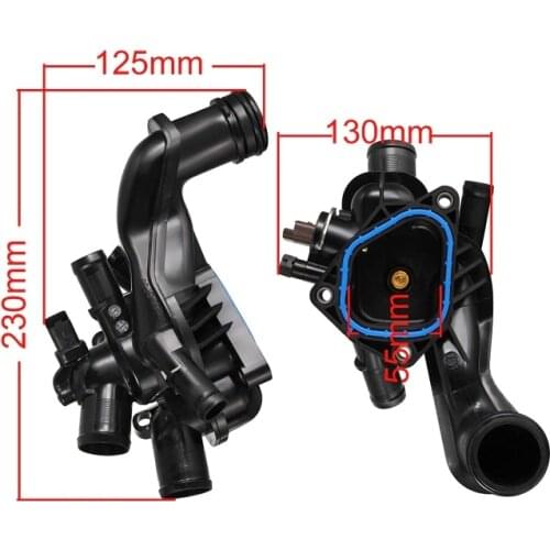 New Coolant Thermostat Housing For Peugeot 207 208 308 508 2008 For Citroen C4 Picasso DS 1.6i THP VTi For MINI R56 R55