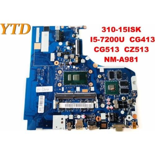 Original for Lenovo 310-15ISK laptop motherboard 310-15ISK I5-7200U CG413 CG513 CZ513 NM-A981 tested good free shipping
