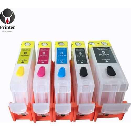 Printer partner refillable cartridge PGI-5 CLI-8 for canon IP4200 4300 4500 5200 5300 MP500 530 600 610 810 830 MX850 printer