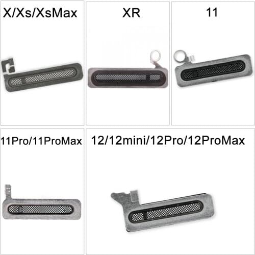 100Pcs Earpiece Speaker Mesh for iPhone X XS Max 11 12 Pro Max Anti Dust Adhesive Sticker Receiver Net Double Ear Tape