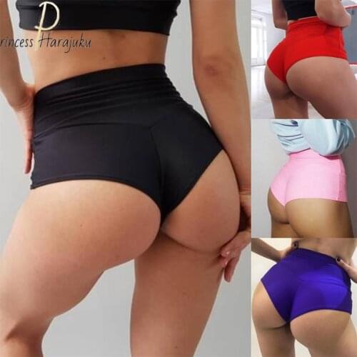 Fashion Summer Workout Fitness Shorts Seamless Biker Shorts Women High Waist Female Clothing Push Up Short Breathable Elasticity