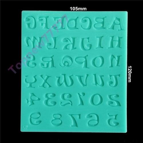 26 capital English Letters Silicone 3D Mold Cookware Dining Bar Non-Stick Cake Decorating fondant soap mold 2378