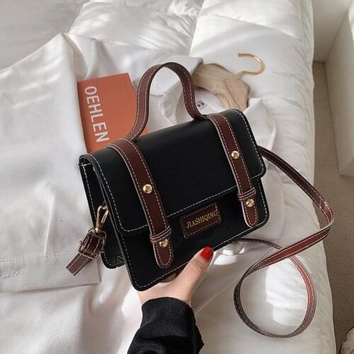 Crossbody Bag Women Handbag Purse Shoulder Bag Female Designer Retro Fashion 2021 New PU Leather Simple All-match Messenger Bag