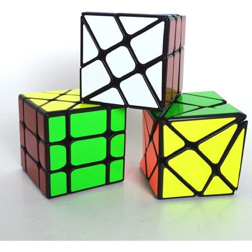 YongJun Three Musketeers Strange-shape Magic Cube Windmill Axis Fisher Cube Speed Puzzle Smooth Antistress Cubo Magico Gift Toy
