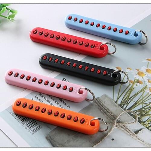 1 PC Anti-Lost Car Keychain Phone Number Card Keyring for Acura RLX CL EL CSX ILX MDX NSX RDX RL SLX TL TSX Vigor ZDX