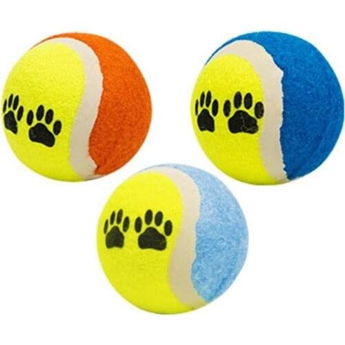 1pc Pets Toys Dog Cat Chew Toy Vogue Tennis Balls Run Catch Throw Play Funny Outdoor Accessories