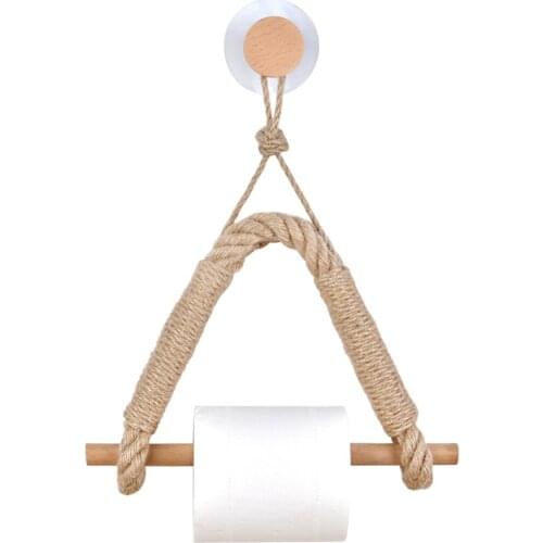 1Pc Vintage Wall-mounted Toilet Roll Paper Holder Bathroom Towel Rack Kitchen Hanging Tissue Storage Shelf