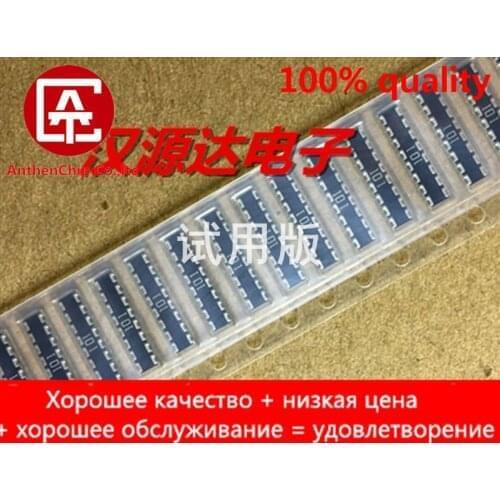 10pcs real orginal new CN2A8TTE101J SMD exclusion 0805x8 100R 100 ohm 16P8R 5% silk screen 101 KOA