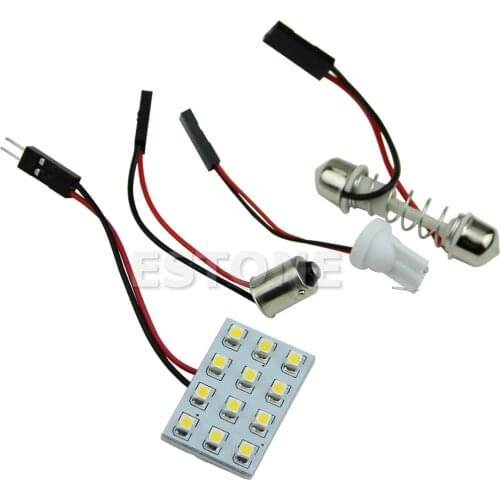 12 LED 3528 SMD Warm White Lamp Bulb Interior Room Dome Door Car Light