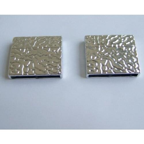 3Sets Bright/Matte Strong Magnetic Clasp Fit 25*3mm Flat Leather Cords Jewelry Fittings