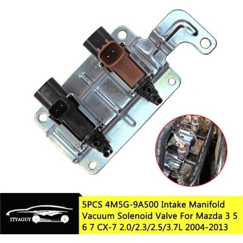 5PCS K5T81777 Intake Manifold Runner Solenoid Valve Vacuum Solenoid For Mazda 3 5 6 CX-7 LF821874 K5T46597 4M5G-9A500 K5T81297