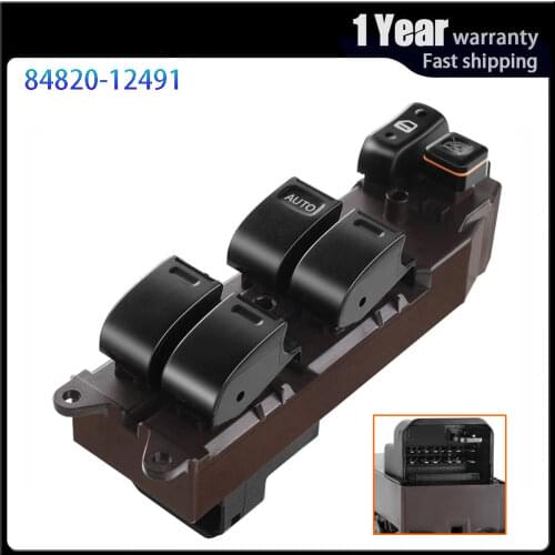 84820-12491 Car accessories Power Window Control Switch Regulator Button For Toyota Corolla Matrix Pontiac Vibe 84820-01021