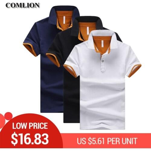 COMLION Mens Summer Polos