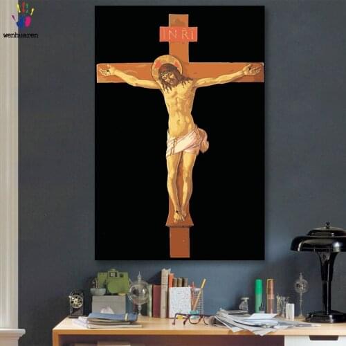 DIY colorings pictures by numbers with colors Christ the Redeemer Bible picture drawing painting by numbers framed Home