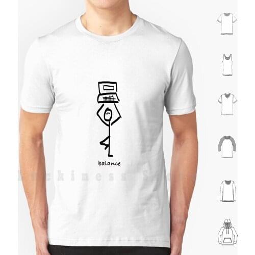 Balance T Shirt 6xl Cotton Cool Tee Balance Yoga Yogi Tree Pose Healers Stone Kristin Kristinkoz Holistic Spiritual
