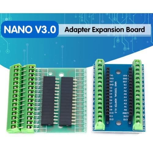 NANO V3.0 3.0 Controller Terminal Adapter Expansion Board NANO IO Shield Simple Extension Plate For Arduino AVR ATMEGA328P