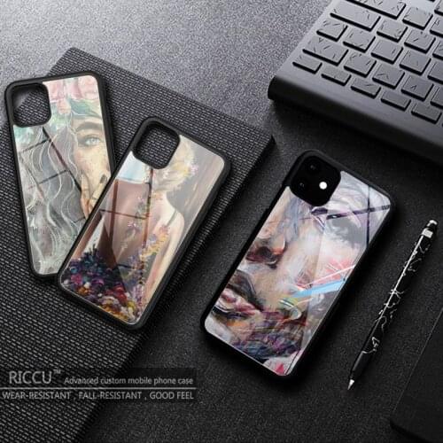 Oil paint fashion female art Phone Case Rubber for iphone 11 12 max 12 iPhone Pro Mini XS 8 7 6 6S Plus X SE 2020 XR Covers