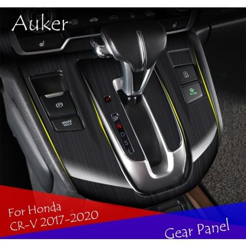 Car Gear Box Panel Trim Frame Cover Sticker Strips Garnish Decoration Car Styling For Honda CR-V 2017 2018 2019