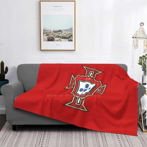 Portugal Fpf Super Warm Soft Blankets Throw On Sofa/Bed/Travel Quinas Bandeira Portugal Soccer Cristiano Ronaldo Escudo Cr7