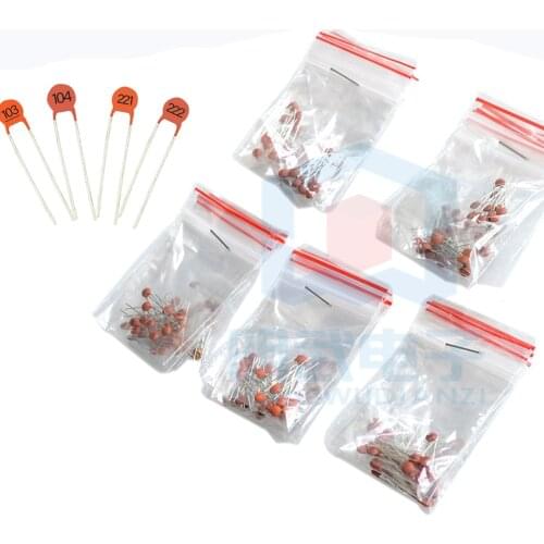 Capacitor Package Ceramic Chip Capacitor 25 Common Specifications, 10 Of Each, 250 In Total