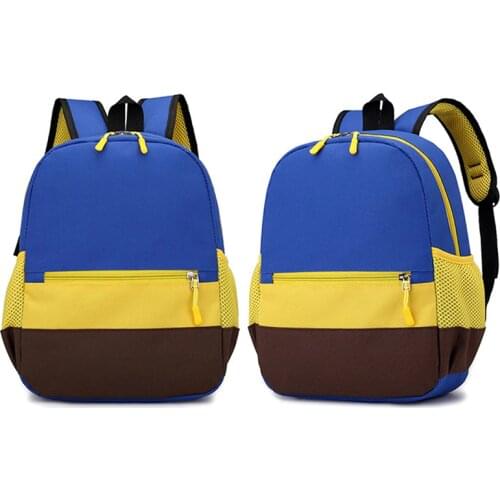 School Bags Backpack Patchwork Girls Student Children For Kids Boys Casual Soft Handle Baby Oxford Interior Slot Pocket