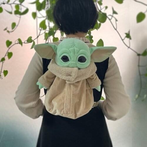 Star Wars Baby Yoda Plush Backpacks for Women Girls Gift Stuffed Toy Master Yoda Dolls Anime Star Wisdom Master for Children