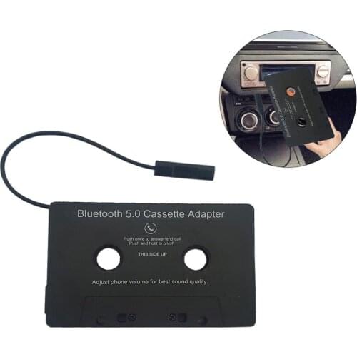 Universal Car Bluetooth Audio Cassette To Aux Adapter, 3.5 MM Auxillary Cable Tape Adapter For Smartphones Cassette Adapter