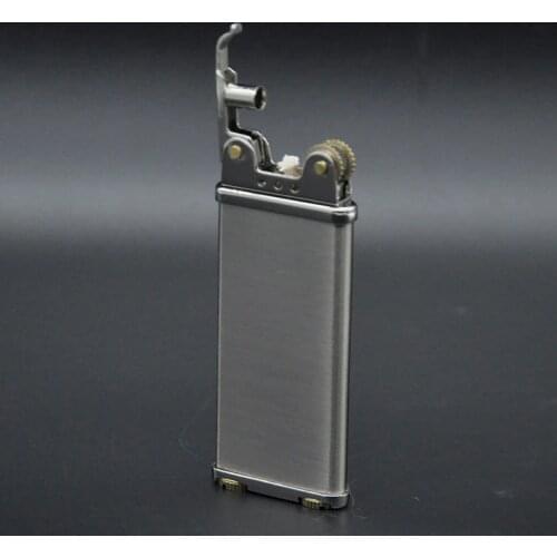 Zorro Brass Retro Material Fibre Thin Case Open Fire Arm Grinder Flint Kerosene Lighters Gift