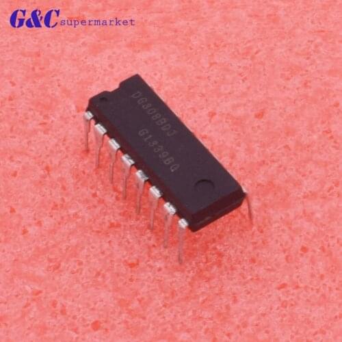 1Pcs DG308BDJ DG308 DG308BD Improved Quad CMOS Analog Switches DIP16 New and original diy electronics