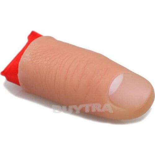 1Pcs Fake Soft Thumb Tip Finger Fake Magic Trick Close Up Vanish Appearing Finger Tricks Props Toys Funny Prank Party Favor