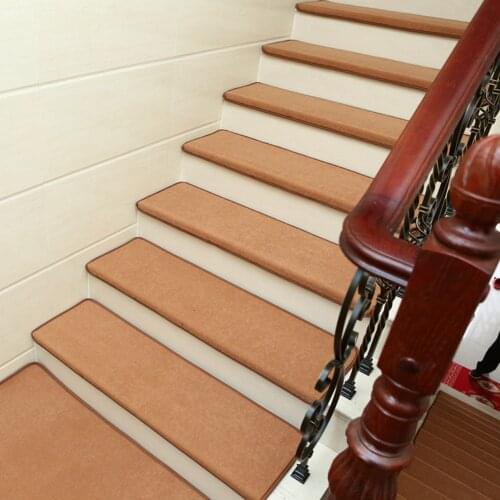 1PCS Self-adhesive Stair Treads Freely-Cut Non-slip Rugs Stair Mats Pads Carpet 5 Colors Safety Pads MatHome New 65x24x3cm