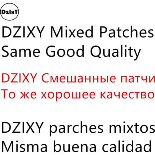 DZIXY) 1 Pack Random Mixed Patches Sets for Clothing Embroidered Appliques Packs Iron on Badges Stripes Stickers on Clothes