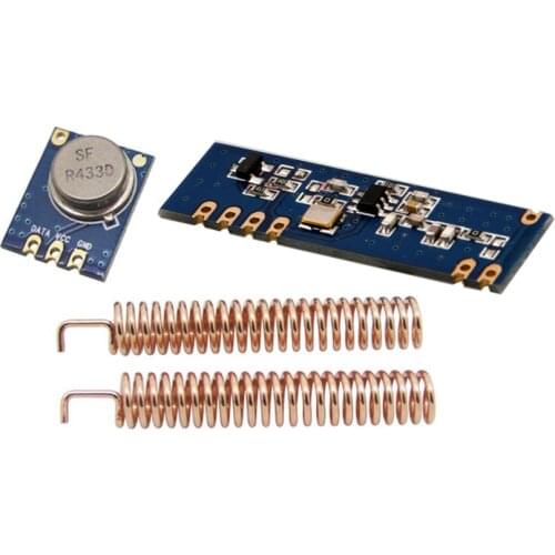 10pcs Wireless RF Module 433MHz ASK RF Module Kit receiver SRX882 + transmitter+spring 433mhz antenna ASK module TX module RX