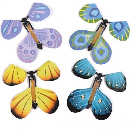 10 Pcs/set Funny Magic Flying Butterfly Little Magic Tricks Surprise Joke Toys for Children Surprising Birthday Party Favors