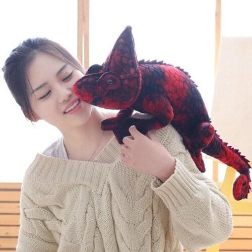 70cm Simulation Dinosaur Plush Toys Stuffed Chameleon Soft Toys for Children Creative Sofa Pillow Dolls Cool Birthday Gift