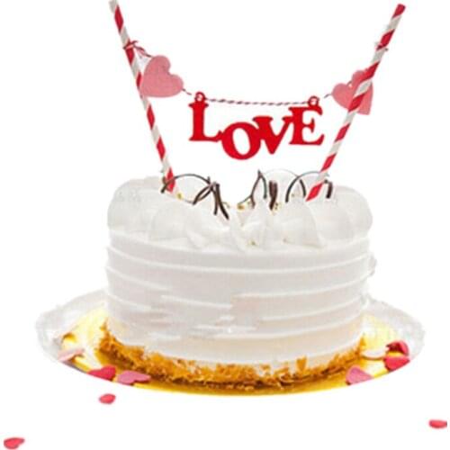 Free Shipping 1 Pcs Cake Topper Baking Inserted Card Set Birthday Cupcake Love Decoration Tools Party Supplies A747