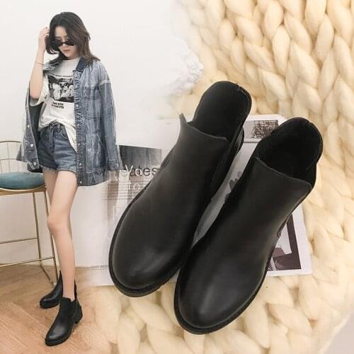 Martin boots new British style bare boots student Chelsea boots Korean version of the wild womens boots
