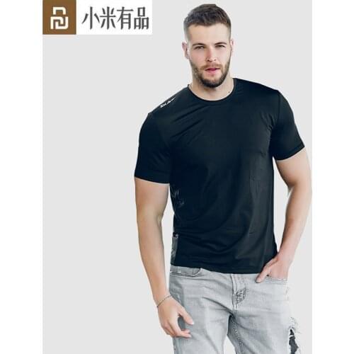 Youpin SKAH Mens t Shirt Tai Chi Lce Anti-wrinkle T-shirt Antibacterial Quick Drying Sports Short Sleeves Gym Sports Tshirts
