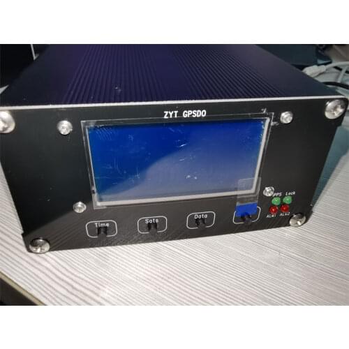 Wishcolor ZYT GPSDO Series Blue/White Backlight GPS Disciplined Oscillator 10Mhz 1PPS Square Sine Wave For Trimble